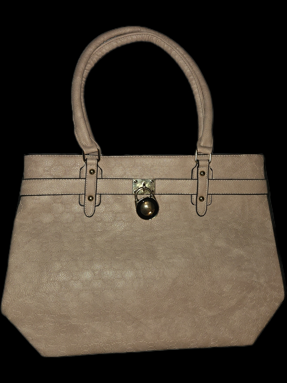 Classic Structured Tote Handbag (Vitalia) in Light Pink